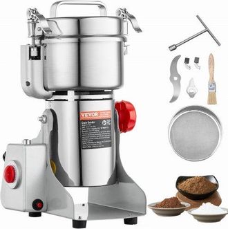 OEM Molinillo De Especias Comercial Capacidad De 500 G Molinillo De Cereales El&eacute;ctrico 2000 W Molinillo De Alta Velocidad 28000 Rpm Para Granos Secos Espe