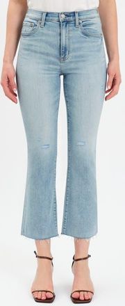 Daze Shy Girl High Waist Crop Flare Jeans in New Light at Nordstrom, Size 24