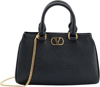 Valentino Garavani Black VLogo Mini Satchel