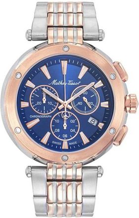 Mathey-Tissot Mens Neptune Chrono Blue Dial Watch