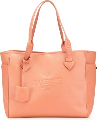 Loewe Pre-owned Womens Leather Tote Bag Classic Design - Coral - One Size
