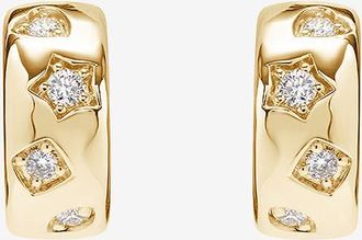 Roxanne First Gold- und Diamantcreolen Diamond Confetti