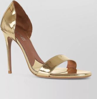 PARIS TEXAS vera slingback sandal stiletto metallic 105