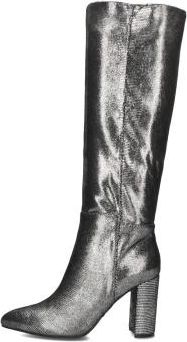 Mexx Krystal Indy Dameslaarzen - Dames - Laarzen met Hak - Grijs - 38 EU - Wol - Schoenen