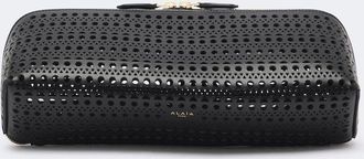 Alaia Ala&iuml;a Delta Vienne leather clutch