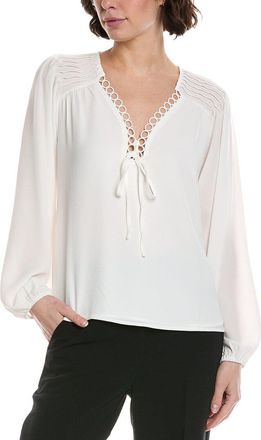 CeCe by Cynthia Steffe Cece V-Neck Pintuck Blouse