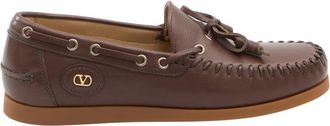 Valentino Garavani Brown Palm Avenue Loafers