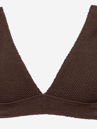 Sorbet Island Crinkled Texture Bikini - Brown