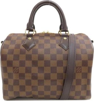 Louis Vuitton Pre-owned Vintage Damier Canvas Handbag - Dames - Vintage Handtas - Bruin - ONE Size - Vintage