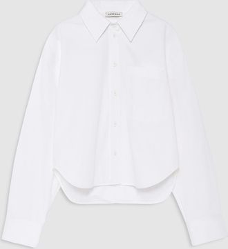 Anine Bing Chemise Scott Cropped White