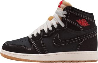 Nike Air Jordan 1 Retro High OG GS Flight Club - Dames - Fitnessschoenen - Zwart - 39 EU - Leer - Fitness