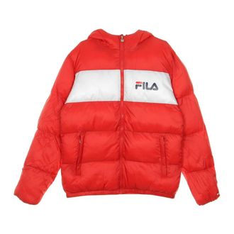 Fila Winter Jackets, male, Red, Size: XL Puff Down Jacket