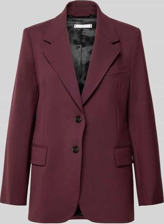 Tommy Hilfiger Relaxed Fit Kurzblazer aus Wollmix in Bordeaux, Gr&ouml;&szlig;e 40