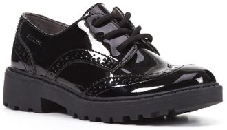 Geox Womens J Casey G. N Lace Up Shoe - Black Leather - Size UK 7