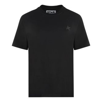 Golden Goose T-Shirts, female, Black, Size: XS Cotton crew-neck T-shirt