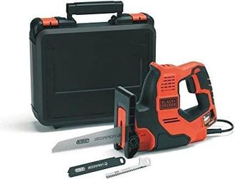 Black+Decker Black&decker - Black+decker Rs890k-qs - Sierra Scorpion De 500w, Capacidad De Corte: 3 Mm De Metal, 100 Mm De Madera, 50 Mm De Tubo De Pl&aacute;stico Y Rama