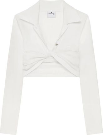 Courrèges Top con dettaglio attorcigliato - Bianco