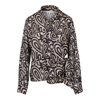 Ni&ugrave; Blouses, female, Multicolor, Size: L Blusa Incrociata