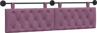 vidaXL Cabecero Colgante Morado Terciopelo Vidaxl