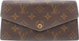Louis Vuitton Monogram Brown Fuchsia Galle Monogram Monogram Coin Purse/Coin Case (Pre-Owned)