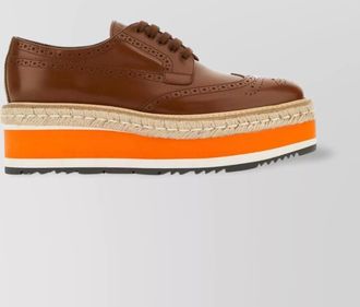 Prada leather low-top sneakers