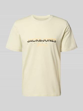 Jack & Jones T-Shirt mit Label-Print in Mint, Gr&ouml;&szlig;e S