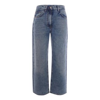 Patrizia Pepe Patrizia Pepe, Straight Jeans, female, Blue, Size: W28 Tencel Denim Jeans