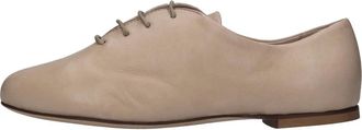 Lorena Paggi Veterschoenen - Dames - Veterschoenen - Beige - 36 EU - Leer - Schoenen