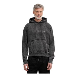 Alpha Industries Hombre, Sudaderas, Negro, Talla: XL