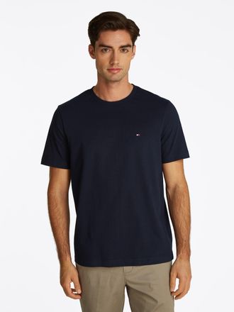 Tommy Hilfiger T-Shirt TOMMY HILFIGER ESSENTIAL REGULAR FIT SOLID mit Stickerei, Herren, Gr. XXL, blau (desert sky), Single Jersey, Obermaterial: 100% Baumwolle, uni