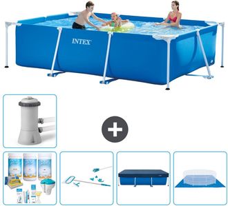 Intex Piscina Con Estructura Rectangular - 300x200x75 Cm - 7-piezas S21124