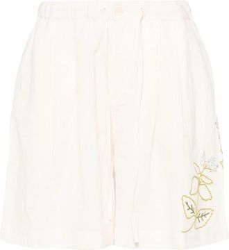 Story mfg. Bridge Shorts - Dames - Korte Broeken - Beige - S - Katoen - Korte Broeken