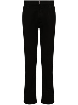 Givenchy Jeans slim con placca logo - Nero