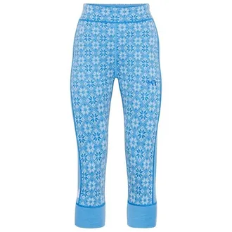 Kari Traa Rose Capri High Waist Merinounterw&auml;sche f&uuml;r Damen | blau