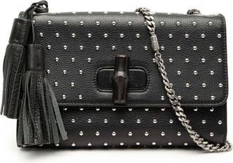 Gucci Pre-owned Gucci Medium Studded Leather Miss Bamboo Crossbody Ladies YE4KADJAEGLOZUD2