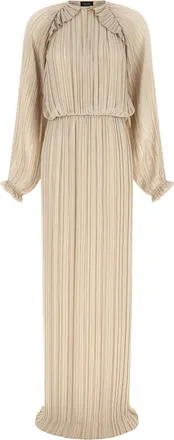 Fabiana Filippi Beige Polyester Long Womens Dress