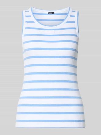 Joop Slim Fit Top mit Logo-Stitching Modell Telma in Ocean, Gr&ouml;&szlig;e 34