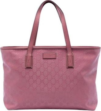 Gucci Pre-owned Tote Bags, female, Pink, Size: ONE SIZE Pre-owned Vintage Tote Bag