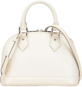 Louis Vuitton Borsa a tracolla Alma BB in pelle Epi 2013 - Bianco