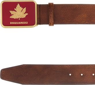 Dsquared2 Canadian Heritage Buckle Belt - Brown