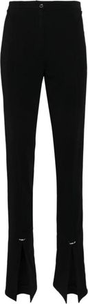 MUGLER Pierced Broeken - Dames - Wijde Broeken - Zwart - S - Broeken
