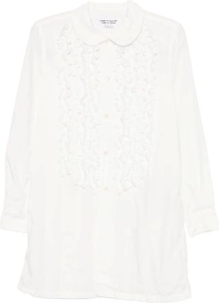 Comme Des Garçons ruffled shirt - White