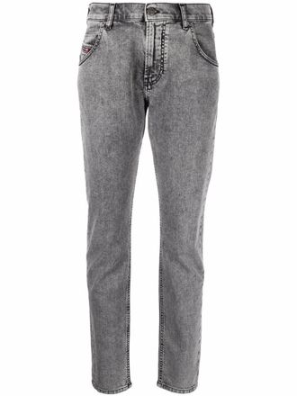 Diesel Jeans con applicazione logo - Grigio