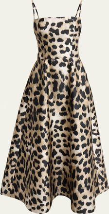 Givenchy Sleeveless Animal-Print Gown