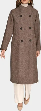 Vilebrequin Cocoon Double-Breasted Wool-Blend Coat