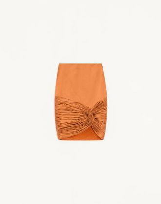 Valentino Cady Satin Skirt Wo