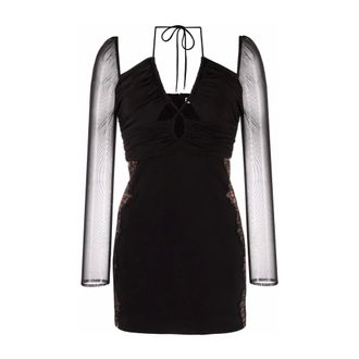 Self Portrait Dames, Jurken, Zwart, Maat: 2XS Jersey