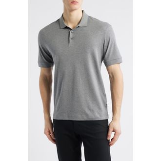 BOSS Phillipson Mercerized Cotton Polo in Medium Grey at Nordstrom Rack, Size Xx-Large
