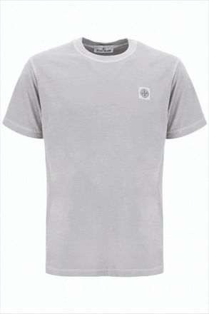 Stone Island Heathered Grey Crew Neck T-Shirt