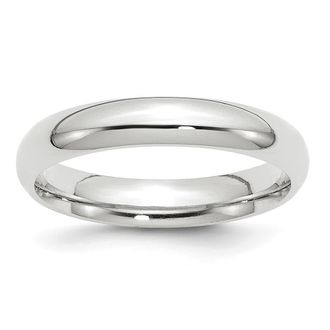 Diamond2Deal Platinum 4mm Comfort-Fit Wedding Band Ring